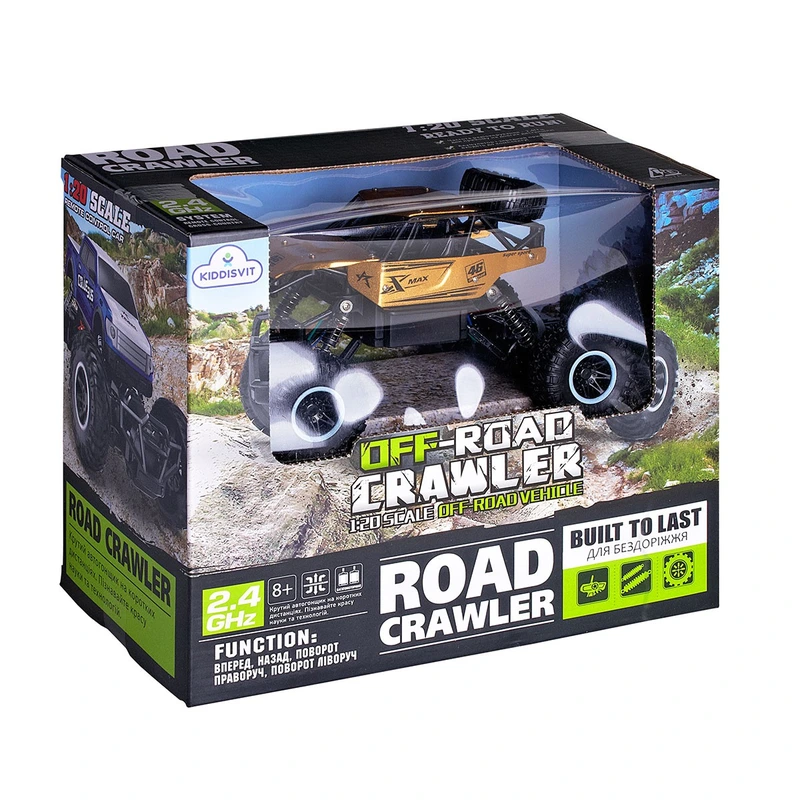 Автомобіль OFF-ROAD CRAWLER з р/к - ROCK SPORT (золотий, акум. 3,6V, метал. корпус, 1:20)