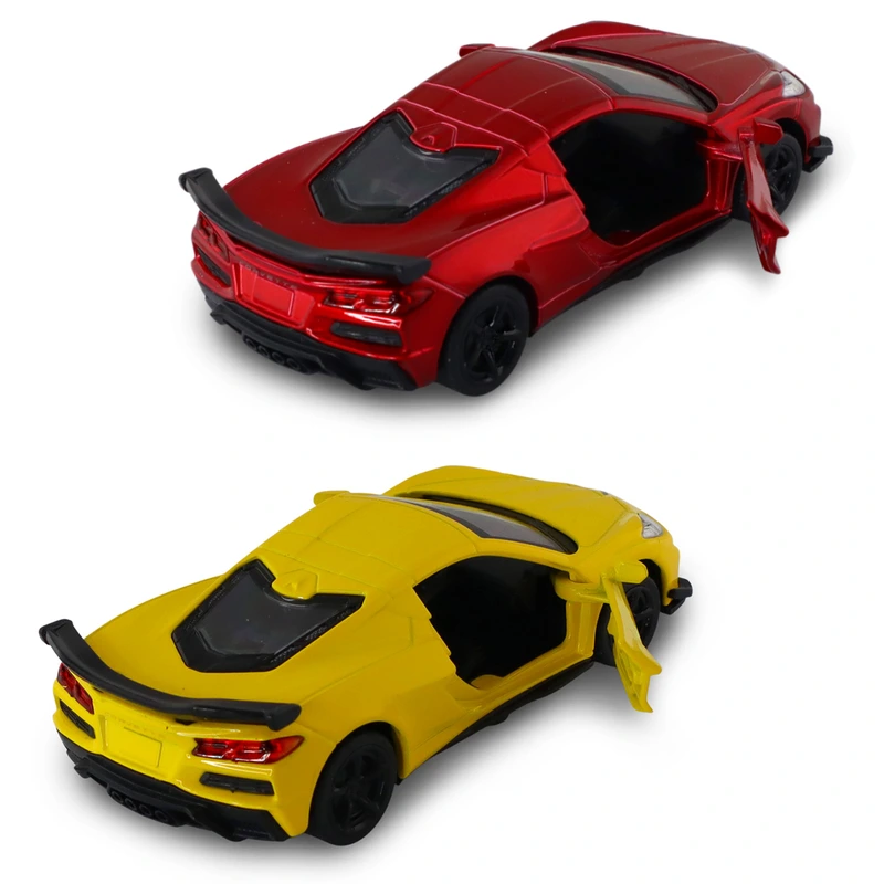 Автомодель – CHEVROLET CORVETTE C8 Z06 2024 (жовтий, червоний)