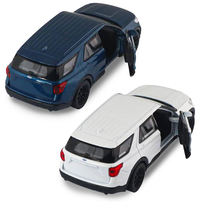 Автомодель - FORD EXPLORER 2023 (перламутрово-білий, блакитний металік)