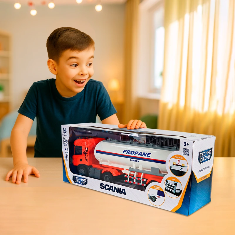 Автомодель серії "Large Truck" – АВТОЦИСТЕРНА SCANIA (світло, звук)