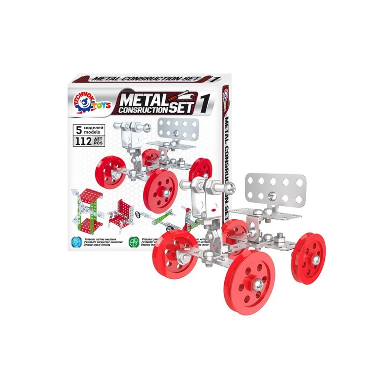 Дитячий "Конструктор металевий" ТехноК 6399TXK, 112 деталей