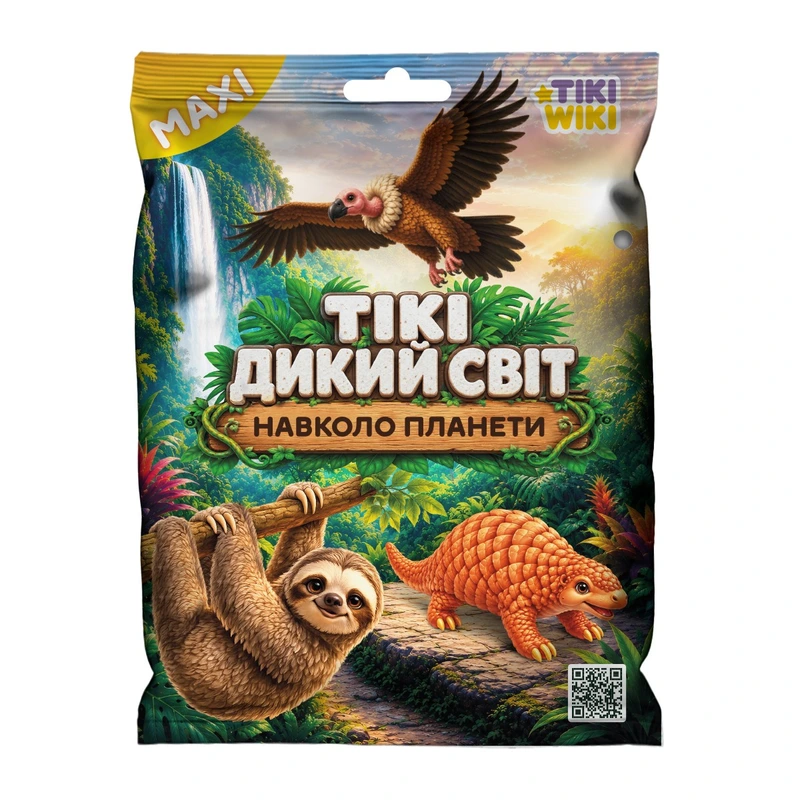 Дисплей стретч-іграшок у вигляді тварини TIKI WIKI – ТІКІ ДИКИЙ СВІТ: НАВКОЛО ПЛАНЕТИ (9 шт.)