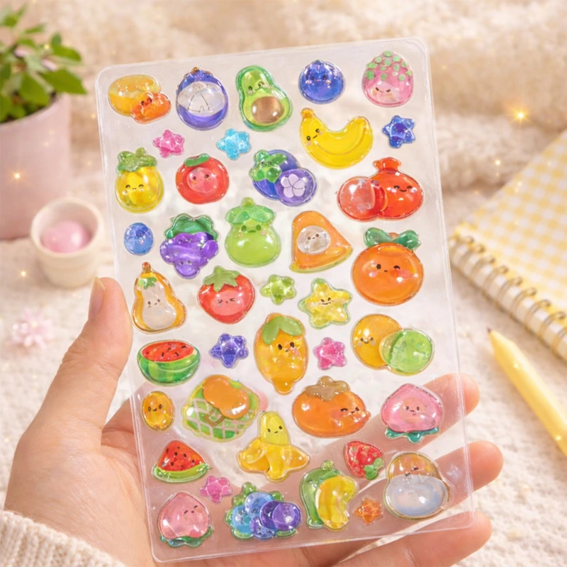 Набір 3D-наліпок "Тікі фрукти" Tiki Wiki 51367 серії Crystal