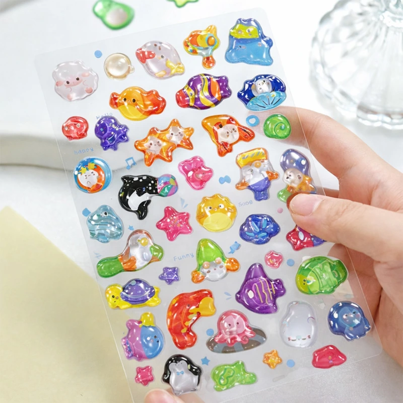 Набір 3D-наліпок "Тікі океан" Tiki Wiki 51366 серії Crystal