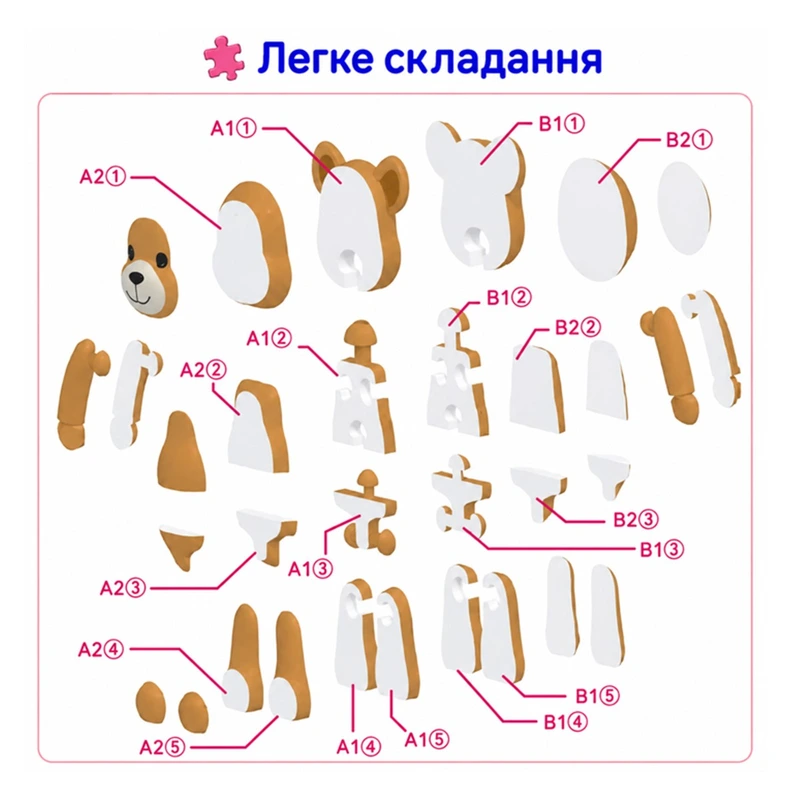 Набір 3D-стікерів-пазлів TIKI WIKІ – ТІКІ АРТ-КОТИКИ