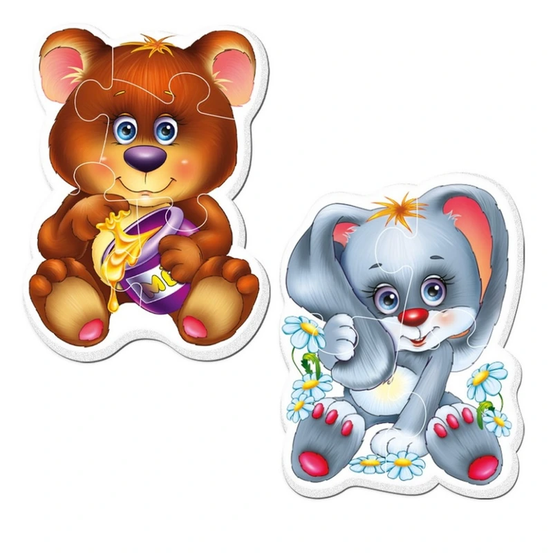 Дитячі магнітні пазли "Лісові жителі" VT3208-17, 9 елементів