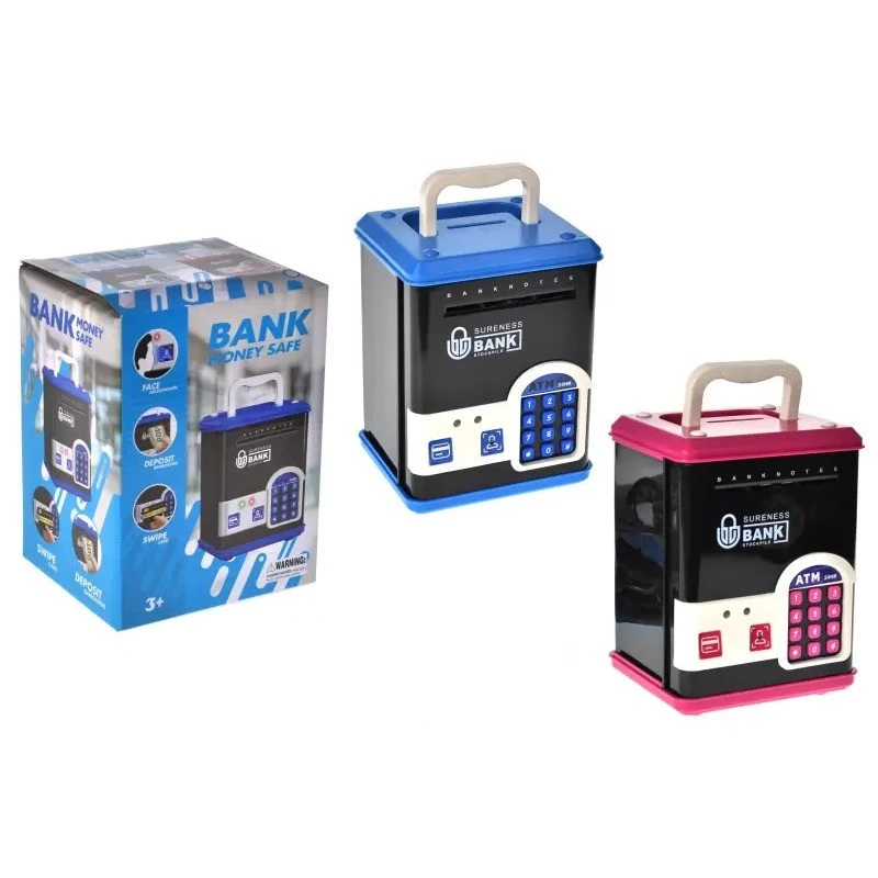 Дитяча скарбничка-сейф WF-3015H(Pink) музика, світло, пароль, імітація відбитка