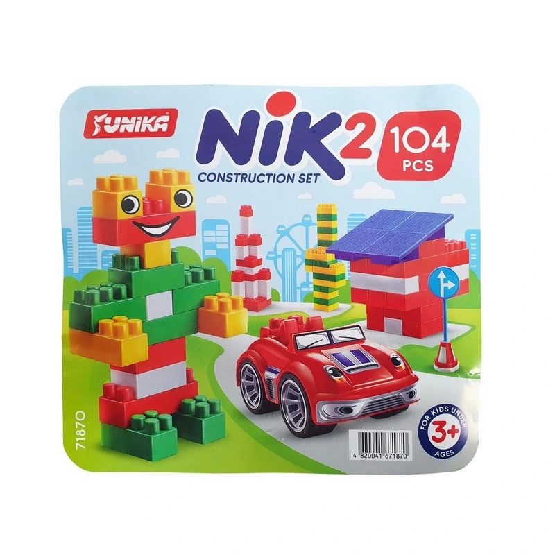 Дитячий конструктор з великими деталями "NIK-2" 71870, 104 деталі