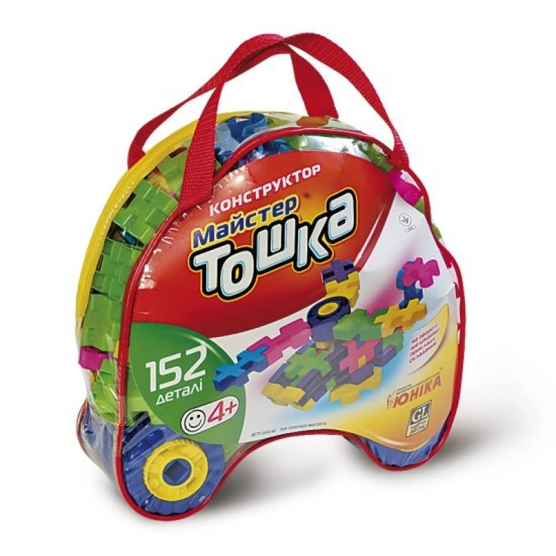 Конструктор з великими деталями «Майстер Тошка» 80020, 152 деталі